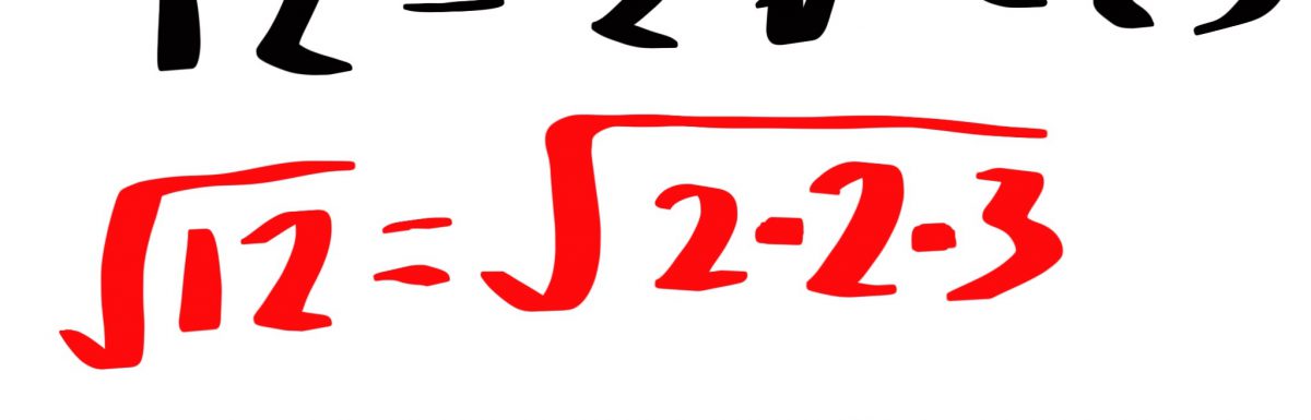 what-is-the-square-root-of-12-in-radical-form