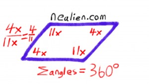 parallelogram angles