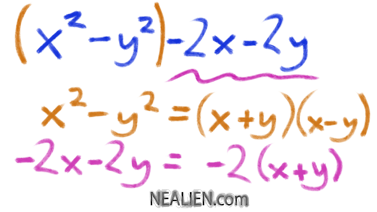 How Do You Factor The Following Expression Math X 2 Y 2 2x 2y