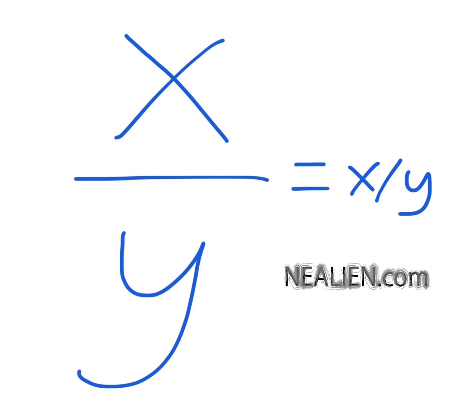 what-is-the-meaning-of-x-over-y-in-mathematics-does-it-mean-x-y-or