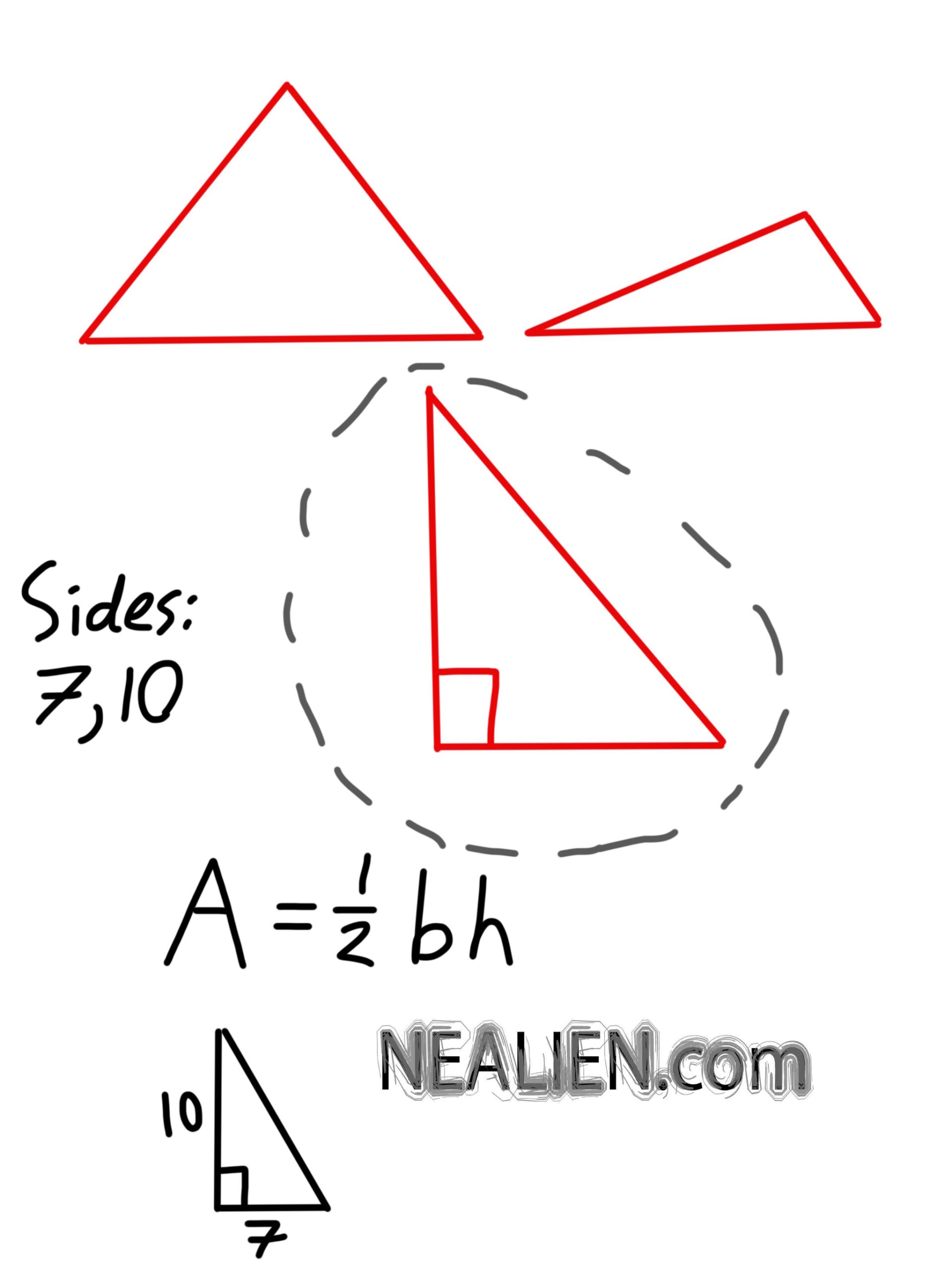 SAT Triangle Maximum Area