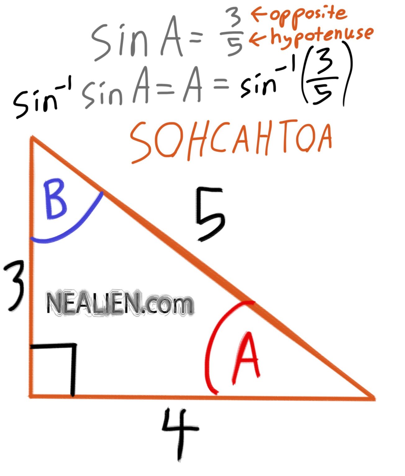 how-do-i-find-the-angle-of-a-right-triangle-knowing-the-ratios-of-the