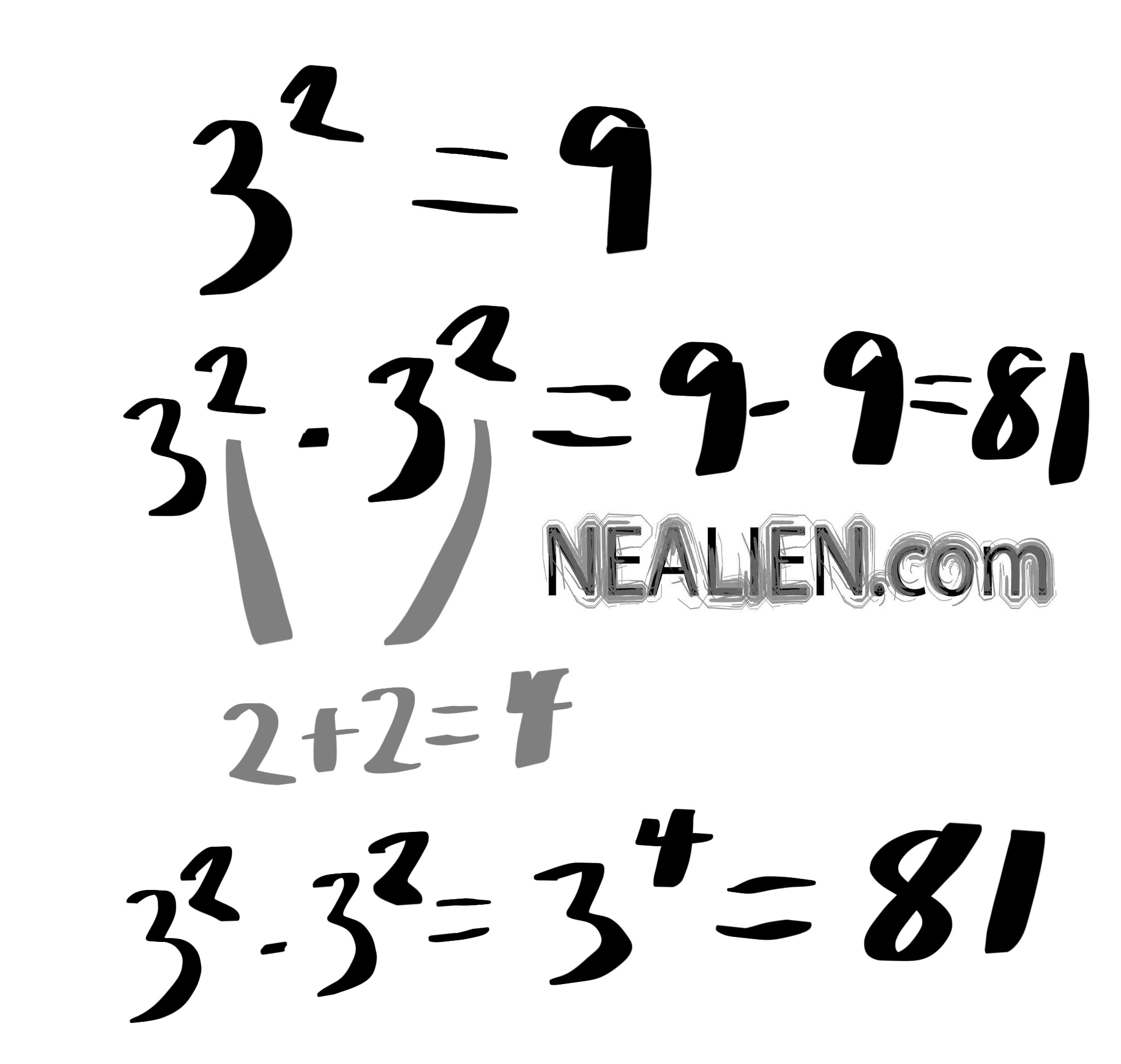 what is x squared times 1