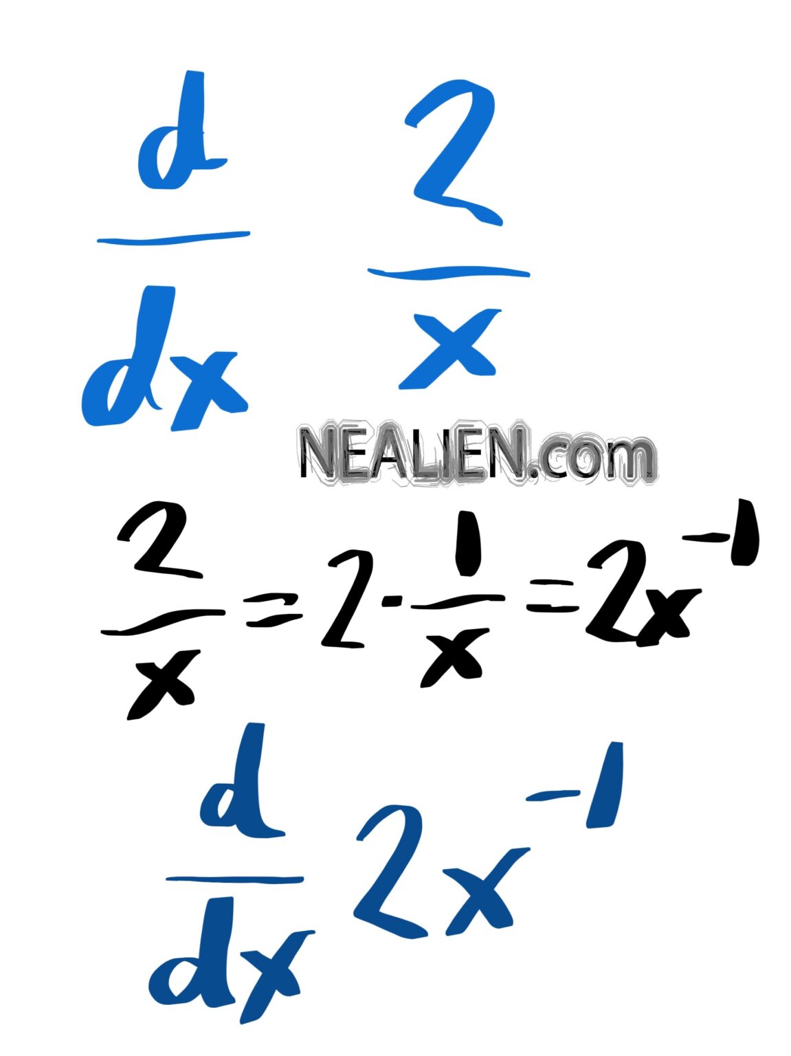 what-is-the-derivative-of-2-x